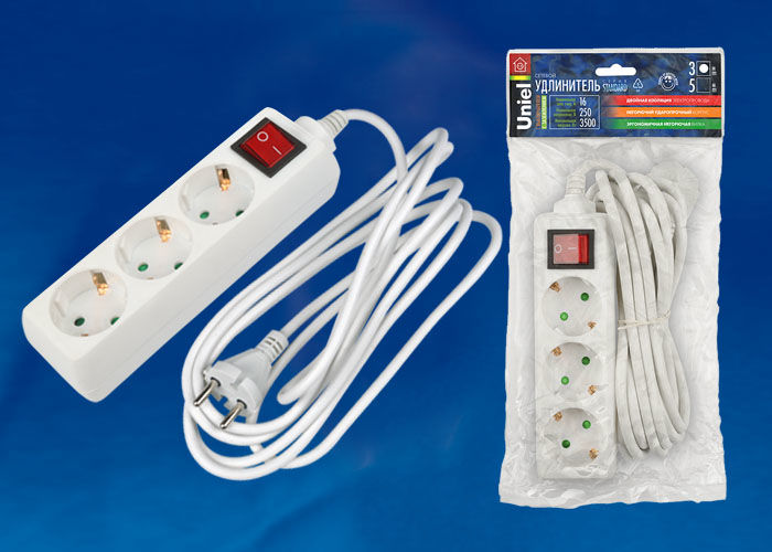 Удлинитель ЮНИЭЛЬ S-GCD3-10B c/з 10м Стандарт Удлинитель ЮНИЭЛЬ S-GCD3-10B c/з 10м Стандарт