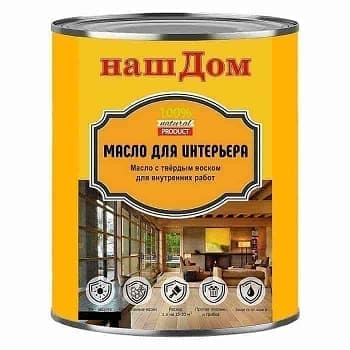 Масло для интерьера Наш Дом 0,75л Палисандр Масло для интерьера Наш Дом 0,75л Палисандр
