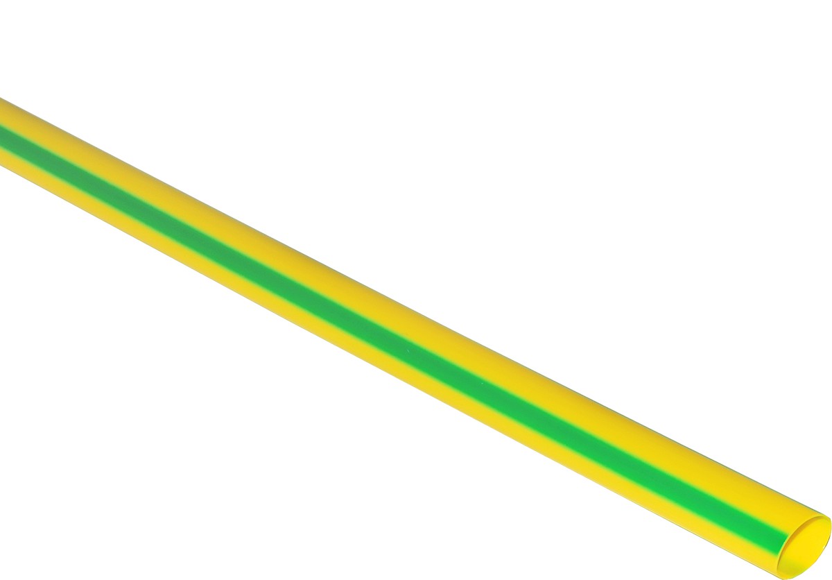 Трубка термоусадочная ф3,0,1,5 20-3007 желто-зеленая
