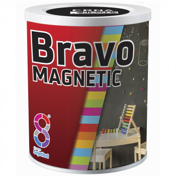 Краска магнитная BRAVO MAGNETIK 0,5л Чёрный Краска магнитная BRAVO MAGNETIK 0,5л Чёрный